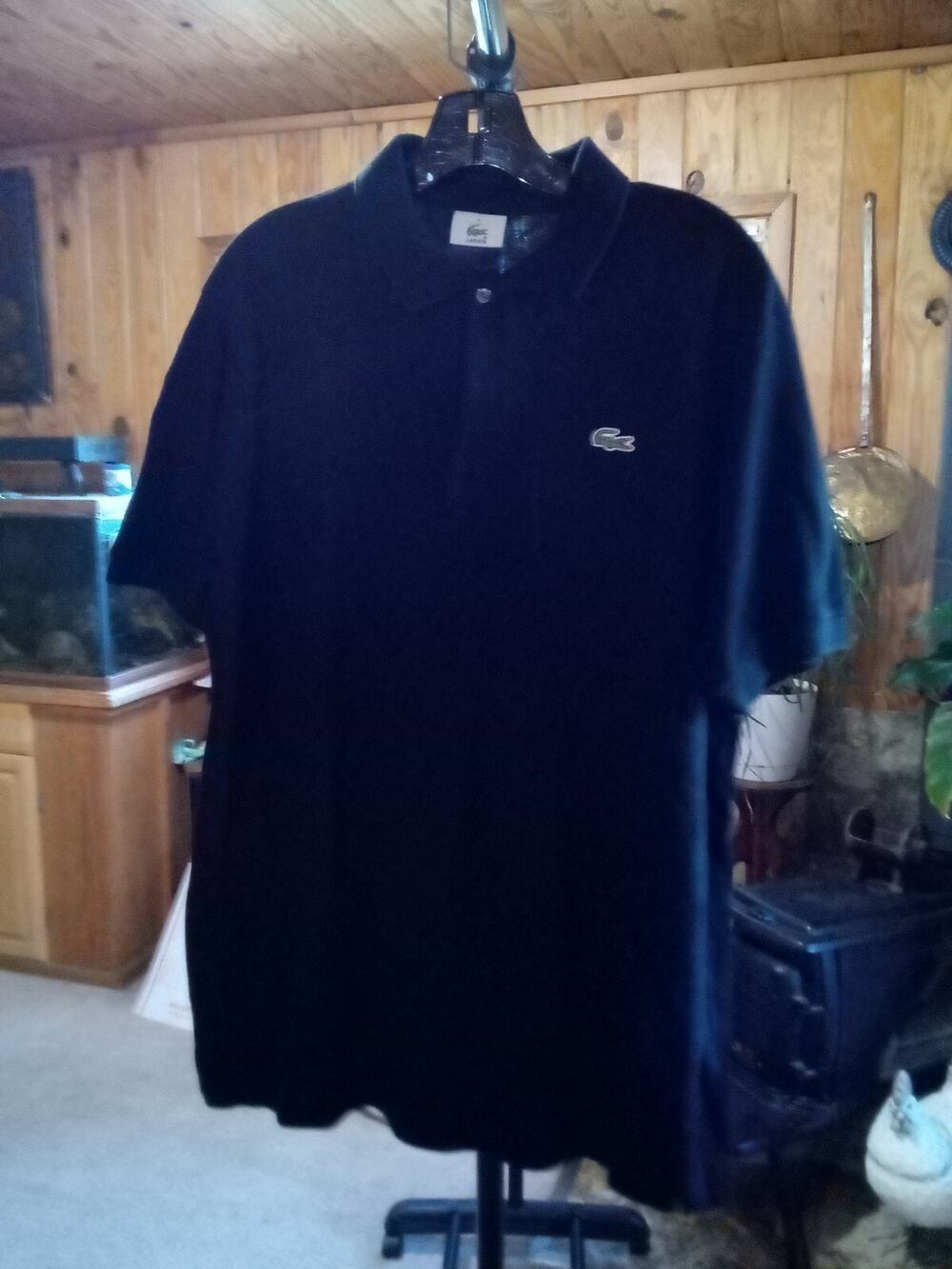 Lacoste Polo Shirt 5 Black Cotton Classic Short Sleeve